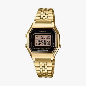 Relógio Casio Feminino Vintage Dourado LA680WGA-1DF