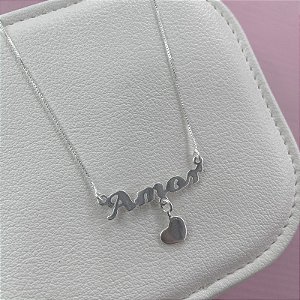 Colar Amor em Prata