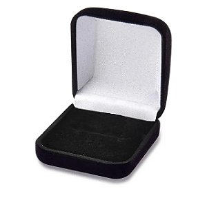 Caixinha Veludo Preta para Anel