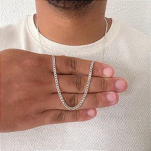 Corrente Grumet 3mm Masculina Prata