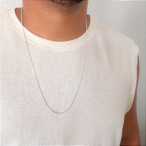 Corrente Piastrine 2mm em Prata 925 – 70cm