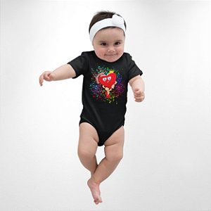 BODY AMADO CORAÇÃO EXPLOSÃO - PRETO