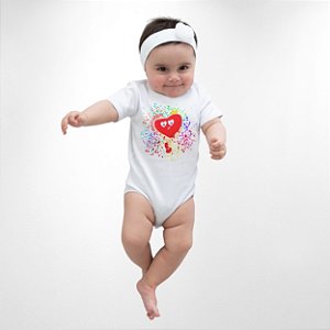 BODY AMADO CORAÇÃO EXPLOSÃO - BRANCO