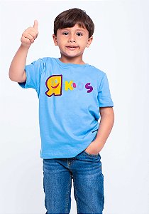 Camiseta infantil R Kids Horizontal Azul