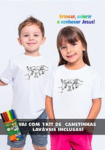Camiseta Infantil A Criação para colorir