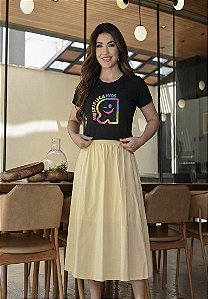 Camiseta Multiplicai-vos Colors cor Preta