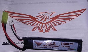 Bateria Lipo 7.4V 1400mah (U.A.B.)