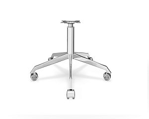 BASE GIRATÓRIA C/ RODÍZIOS PARA POLTRONA EM ALUMÍNIO AQRR-21