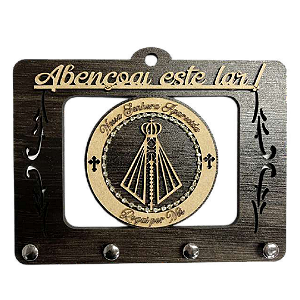 Porta chave em MDF tabaco APDA