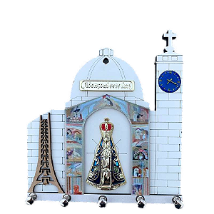 Porta chave em mdf torre branca