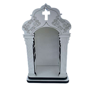 Capela de Oração para Santos 20cm MDF