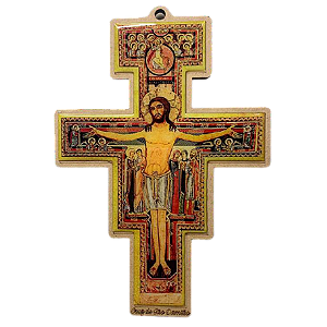 Cruz de São Damião 22cm Tradicional Religiosa