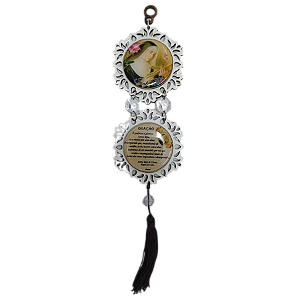 Adorno Mini Círculo Santa Rita em MDF