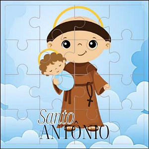 Kit Quebra-Cabeça MDF Santo Antonio 5 Peças