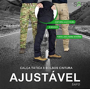 Calça Tatica 8 bolsos