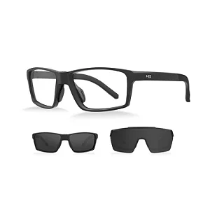 Óculos de Grau HB Presto 2.0 Clip on Matte Black/ Gray - Grau - 56 mm
