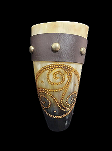 Drink Horn Copo Viking Medieval com Alça Removível