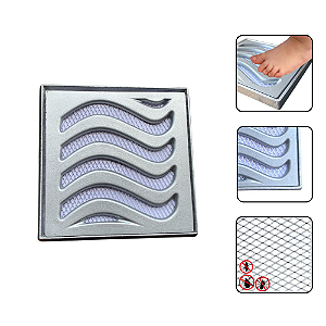 RALO GRELHA ELITE 20X20 ANTI INSETO COM ARO DE FIXAÇÃO
