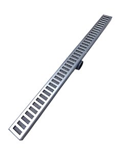 Ralo Linear 5x70cm Anti Insetos Sifonado Para Banheiros