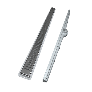 Ralo linear 5x70cm Sifonado Com Grelha em Aço Inox Polido e Tela Anti - insetos