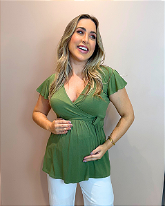 Bata Mara de Amamentar de Manga Curta