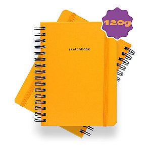 Sketchbook Sem Pauta 120G A5 Yellow Sunshine