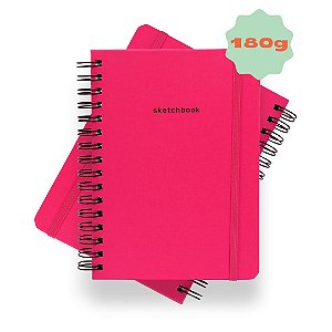 Sketchbook Sem Pauta 180G A5 Pink Blossom