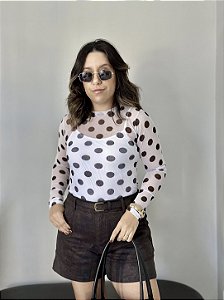 SHORTS LÃ BATIDA COM CINTO