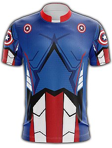 Camiseta Personalizada SUPER - HERÓIS Capitão América - 014