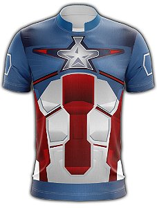 Camiseta Personalizada SUPER - HERÓIS Capitão América - 015