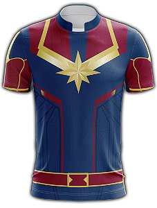 Camiseta Personalizada SUPER - HERÓIS Capitã Marvel - 022