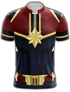 Camiseta Personalizada SUPER - HERÓIS Capitã Marvel - 005
