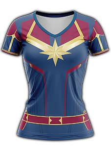 Camiseta Personalizada SUPER - HERÓIS Capitã Marvel - 059