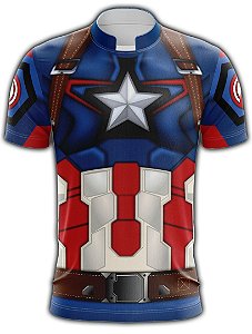 Camiseta Personalizada SUPER - HERÓIS Capitão América - 007