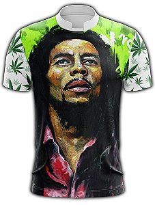 Camisa Masculina Personalizada Unissex Bob Marley - C4