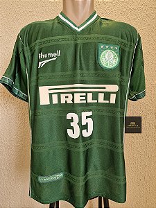Camisa Palmeiras Original De Jogo 2001/02 #35 Reinaldo
