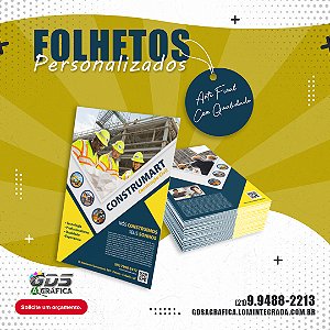 Folheto 80g | 10x14cm | 4x0