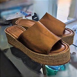 Espadrille 4x5 Couro ouro velho