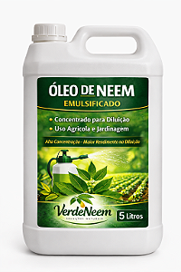 Óleo de Neem Nim Galão 5 Litros Super Concentrado Frete Gratis