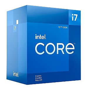 CORE I7 12700F - Processador Intel Core i7-12700F, Cache 25MB, 2.1GHz (4.9GHz Max Turbo), LGA 1700 - BX8071512700F