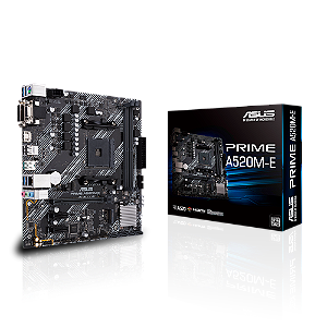 Placa Mãe Asus Prime A520M-E, AMD AM4, mATX, DDR4