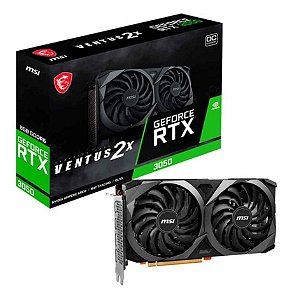 Placa de Vídeo RTX 3050 Ventus 2X 8G OC MSI NVIDIA Geforce, 8GB GDDR6, DLSS, Ray Tracing