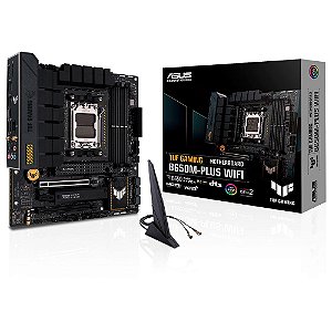 Placa Mãe Asus TUF Gaming B650M-Plus, AMD AM5 B650, mATX, DDR5, Wi-Fi