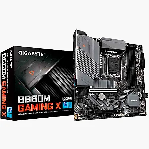 Placa Mãe Gigabyte B660M Gaming X DDR5, Chipset B660, Intel LGA 1700, mATX, DDR5