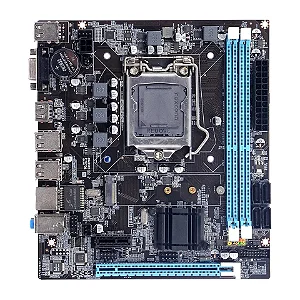 Placa Mãe h61M Lga 1155, M.2 Suporte NVME, 2X Ddr3 ram, 6x Usb 2.0