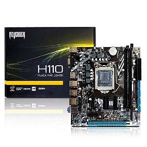 Placa Mae Intel H110M Lga 1151, M.2 Nvme, 2x DDR4, HDMI/VGA, 6º e 7º