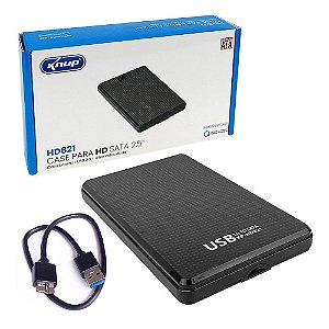 Case HD Notebook SSD Sata 2.5 USB 3.0 Protocolo Uasp Note Pc
