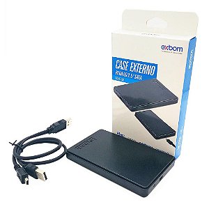 Case para HD Externo SATA II 2.5" USB 2.0 em ABS Exbom, CGHD-20