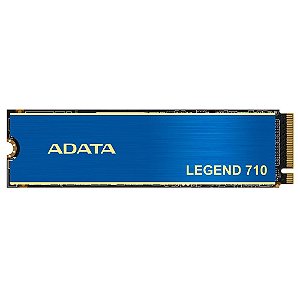 SSD Adata Legend 710, 512GB, M.2 2280 PCIe GEN3x4, NVMe 1.4, Leitura: 2.400 MB/s e Gravação: 1.800 MB/s, Azul