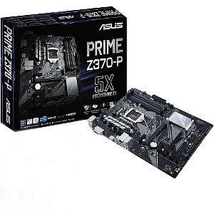 Placa-Mãe Asus p/ Intel 1151 Prime Z370-P 4xDDR4 ATX